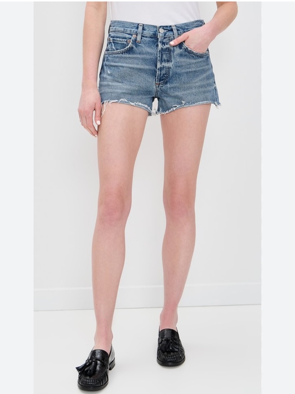 New Agolde Parker Shorts - Picture 2 of 4